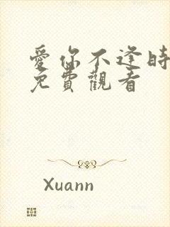 爱你不逢时短剧免费观看