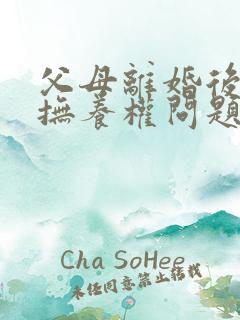 父母离婚后孩子抚养权问题