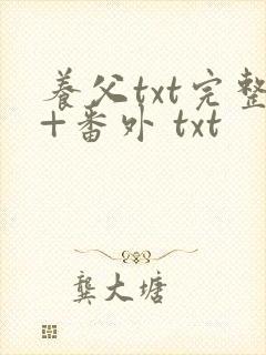 养父txt完整+番外 txt