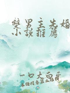 双男主先婚后爱小说推荐