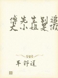 傅先生别追了 大小姐是假的在线观看