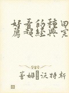 好看的种田文推荐超经典完结