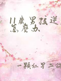 11岁男孩逆反怎么办