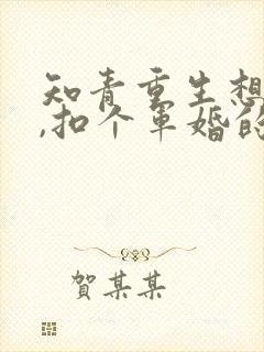 知青重生想逍遥,扣个军婚的小说