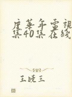 度华年电视剧全集40集在线