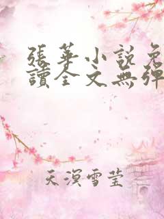 张华小说免费阅读全文无弹窗