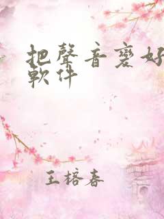 把声音变好听的软件