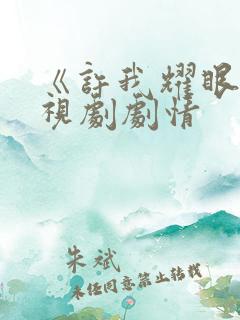 《许我耀眼》电视剧剧情