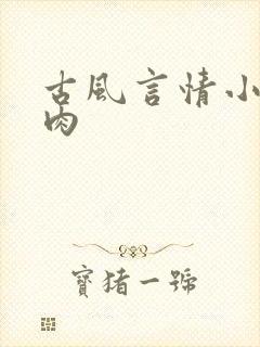 古风言情小说有肉