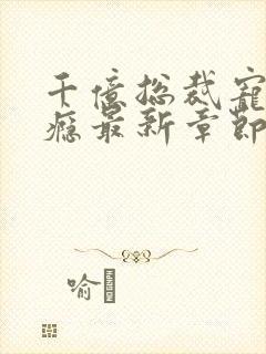 千亿总裁宠妻成瘾最新章节目录