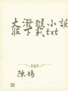 大泼猴小说未删版下载txt