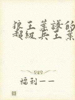 狼王叶谦的小说超级兵王叶谦