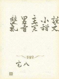 双男主小说一口气看完甜文