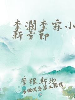 李澜李霖小说最新章节