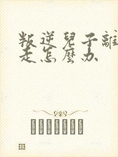 叛逆儿子离家出走怎么办