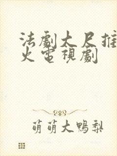 法剧大尺推荐最火电视剧