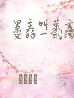 男主叫叶玄,叶灵的一剑独尊小说