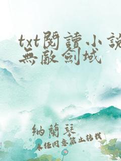 txt阅读小说无敌剑域