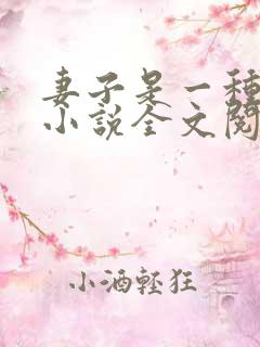 妻子是一种感觉小说全文阅读