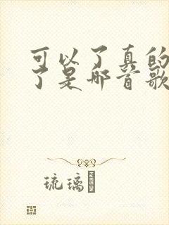 可以了真的可以了是哪首歌的歌词