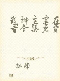 武神主宰在线观看全集免费高清