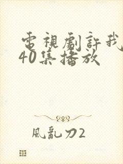 电视剧许我耀眼40集播放