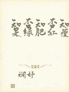 知否知否知否应是绿肥红瘦原著叫什么