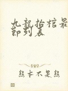 九龙抬棺最新章节列表