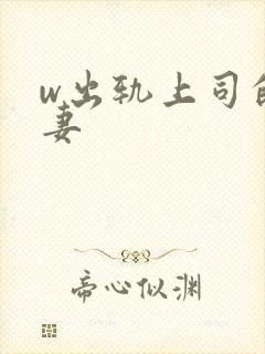 w出轨上司的人妻