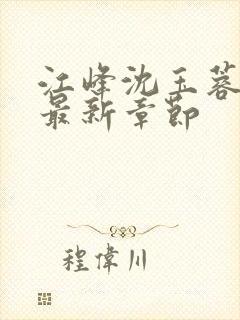 江峰沈玉蓉小说最新章节