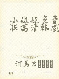 小姐姐免费完整版高清韩剧在线观看