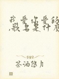 我爱你爱的那么,歌名是什么?