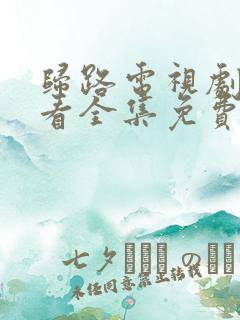 归路电视剧在线看全集免费高清