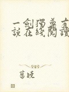 一剑独尊有声小说在线阅读