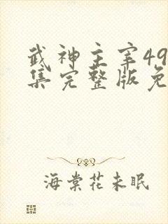 武神主宰497集完整版免费观看