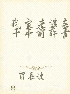 我家老婆来自一千年前许青