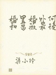 婚里婚外何骥才和葛薇最后的结局