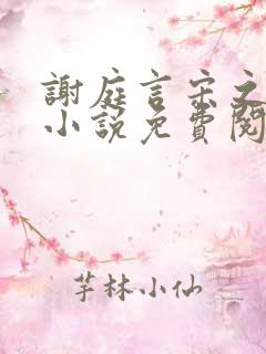 谢庭言宋之意的小说免费阅读