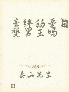 牵绊的爱日剧是双男主吗