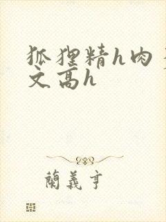 狐狸精h肉多荤文高h