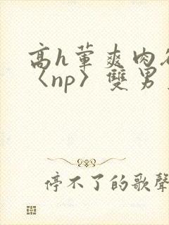 高h荤爽肉欲文〈np〉双男主