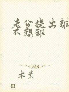 老公提出离婚我不想离