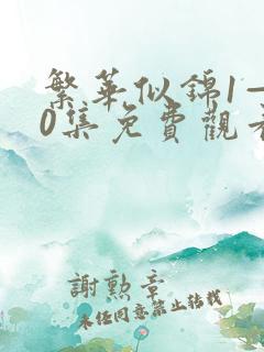 繁华似锦1—40集免费观看