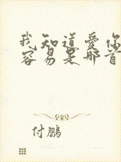 我知道爱你并不容易是哪首歌的歌词