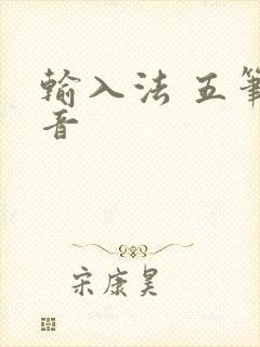 输入法 五笔拼音