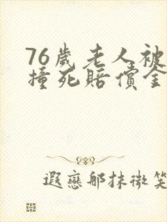 76岁老人被车撞死赔偿金额