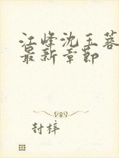 江峰沈玉蓉小说最新章节