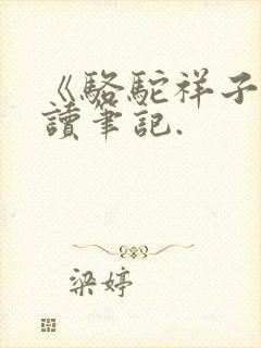 《骆驼祥子》阅读笔记.