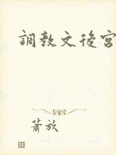 调教文后宫h
