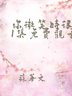 你微笑时很美31集免费观看完整版